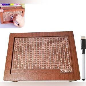 🌙 Cash Vault – Wooden Piggy Bank with Counter